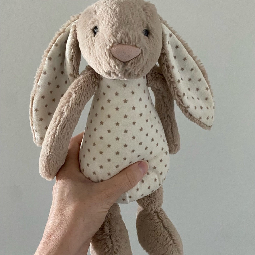 Jellycat starry bunny rattle